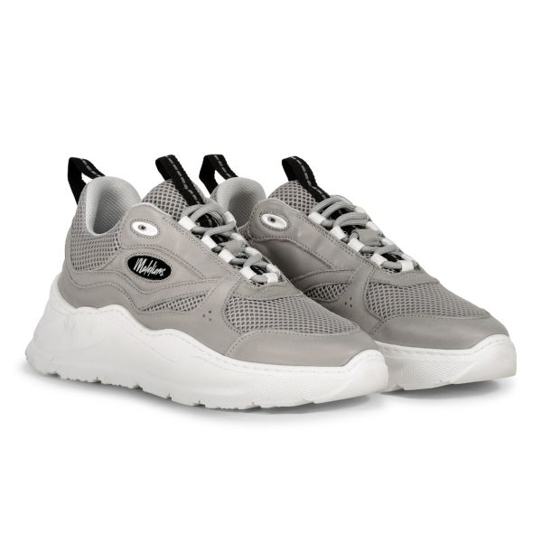 Malelions Mesh Runner Sneaker Licht Grijs