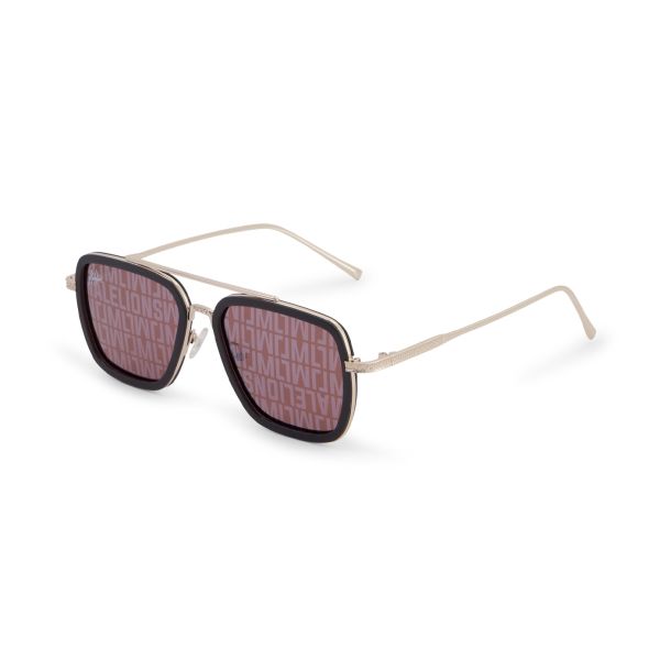 Malelions Monogram Zonnebril Goud