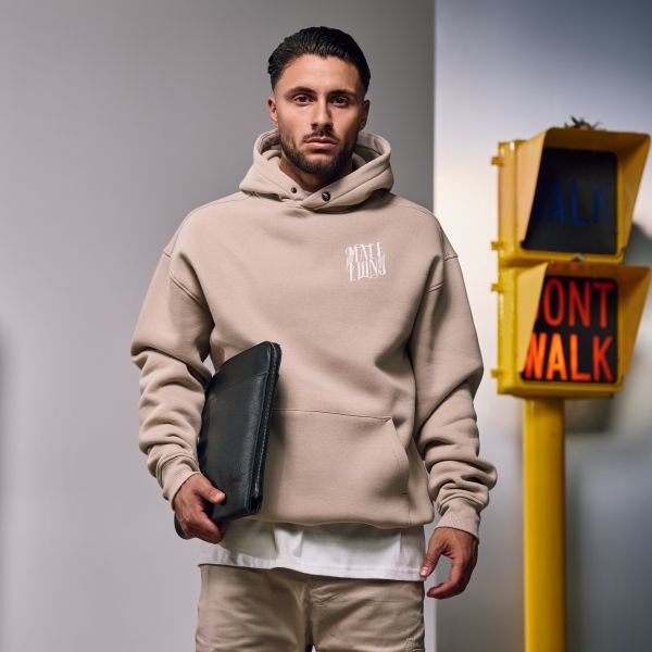 Malelions New York Hoodie Beige