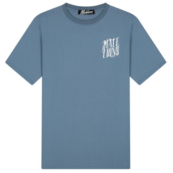 Malelions New York T-shirt Blauw