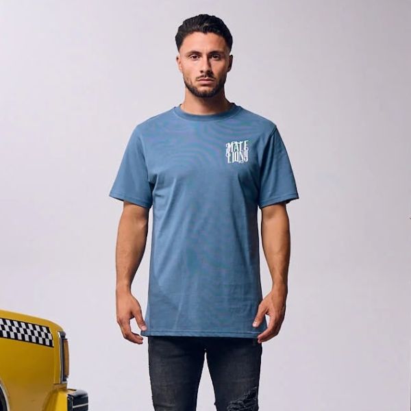 Malelions New York T-shirt Blauw