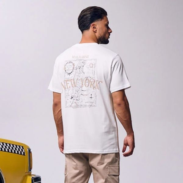 Malelions New York T-shirt Wit