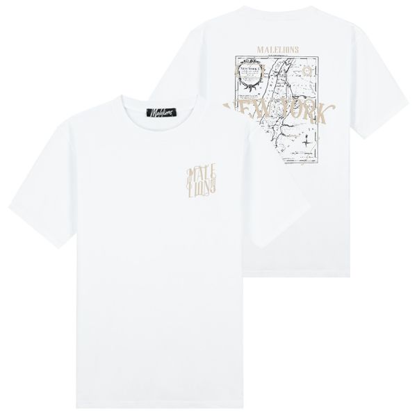 Malelions New York T-shirt Wit