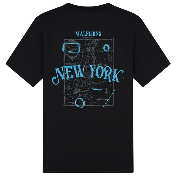Malelions New York T-shirt Zwart