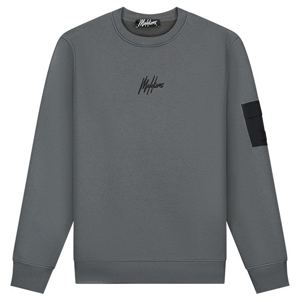 Malelions Nylon Pocket Sweater Grijs