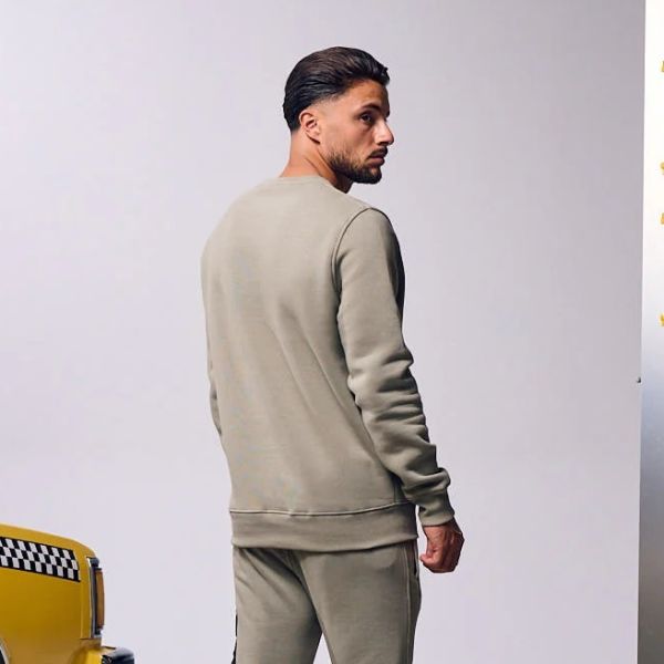 Malelions Nylon Pocket Sweater Licht Groen