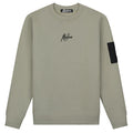 Malelions Nylon Pocket Sweater Licht Groen