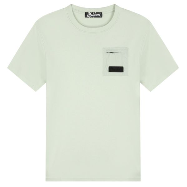 Malelions Nylon Pocket T-shirt Licht Groen