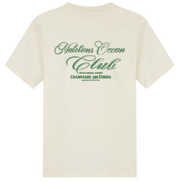 Malelions Ocean Club T-shirt Off White