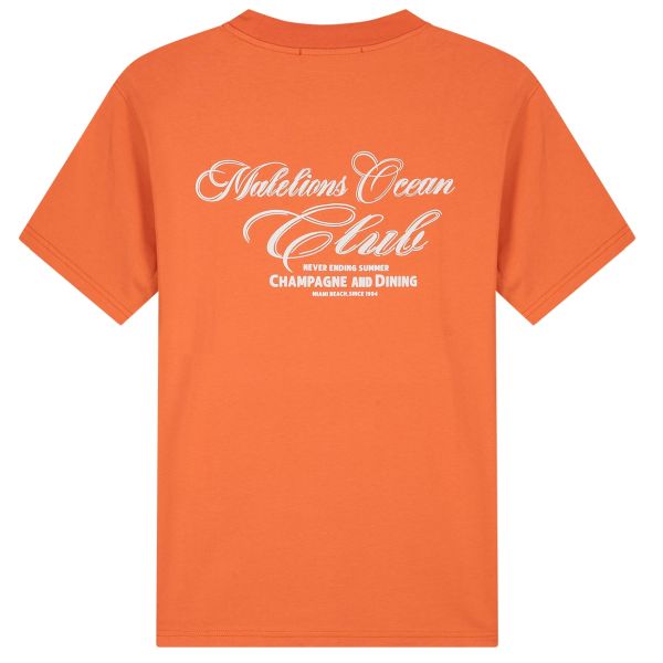 Malelions Ocean Club T-shirt Oranje