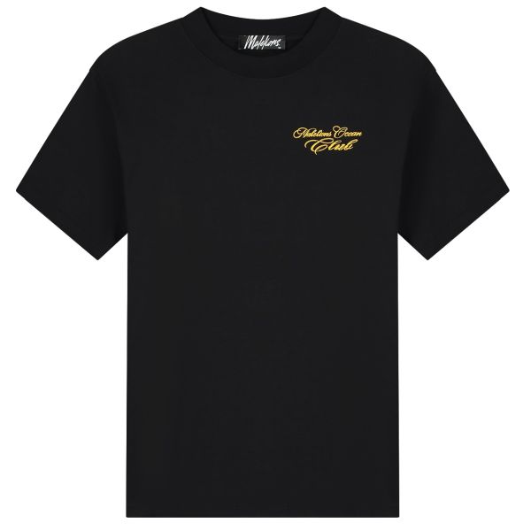Malelions Ocean Club T-shirt Zwart