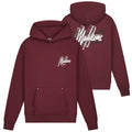 Malelions Oversized 3D Graphic Hoodie Bordeaux
