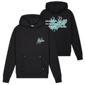 Malelions Oversized 3D Graphic Hoodie Zwart
