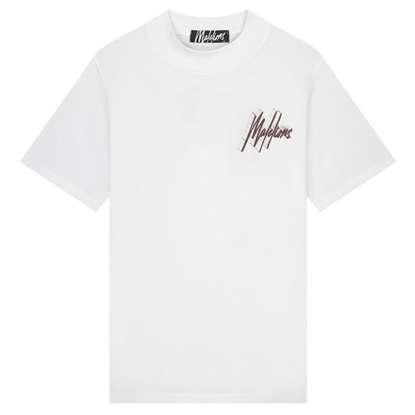 Malelions Oversized 3D Graphic T-shirt Wit