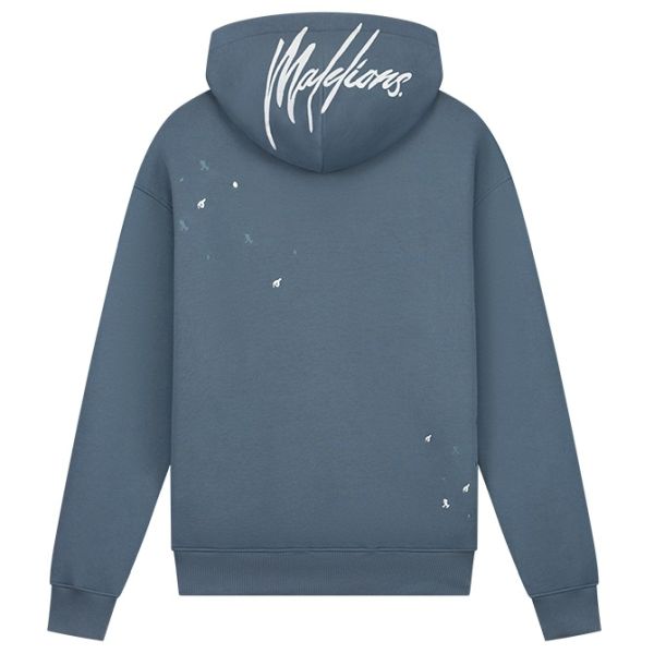 Malelions Oversized Painter Hoodie Blauw