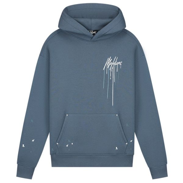 Malelions Oversized Painter Hoodie Blauw