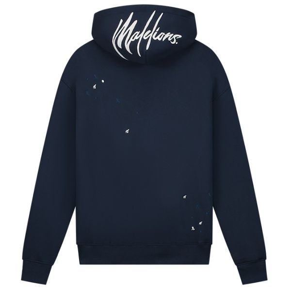 Malelions Oversized Painter Hoodie Navy