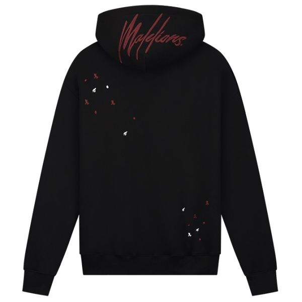 Malelions Oversized Painter Hoodie Zwart
