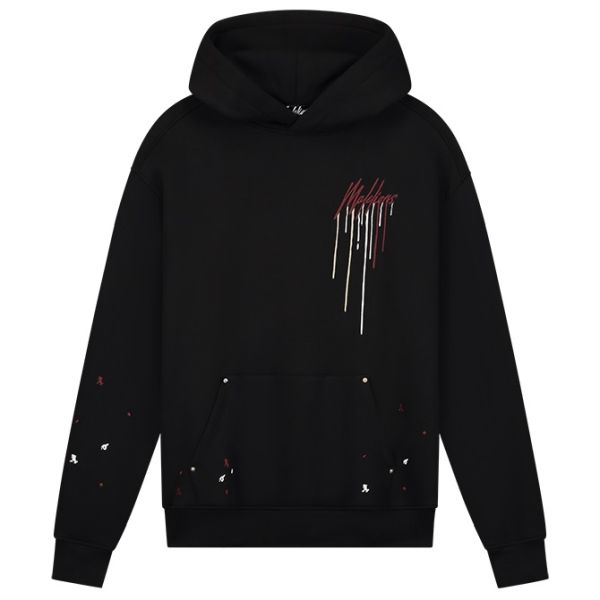 Malelions Oversized Painter Hoodie Zwart