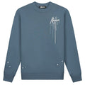 Malelions Oversized Painter Sweater Blauw