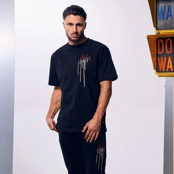 Malelions Oversized Painter T-shirt Zwart