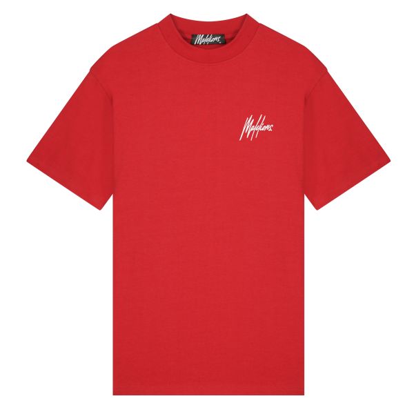 Malelions Oversized Signature T-shirt Rood