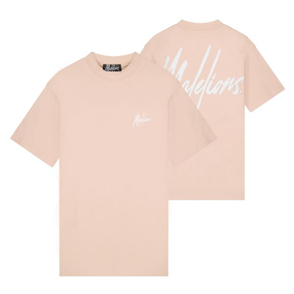 Malelions Oversized Signature T-shirt Roze