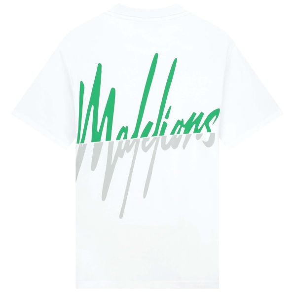 Malelions Oversized Split T-shirt Wit