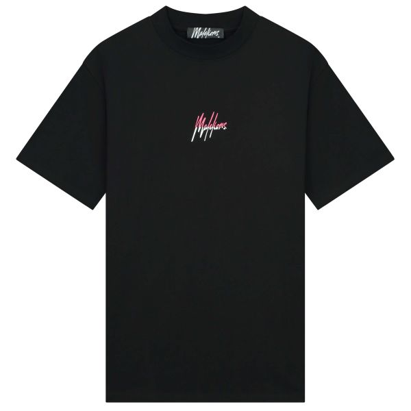 Malelions Oversized Split T-shirt Zwart