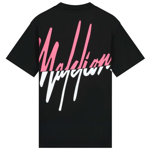 Malelions Oversized Split T-shirt Zwart