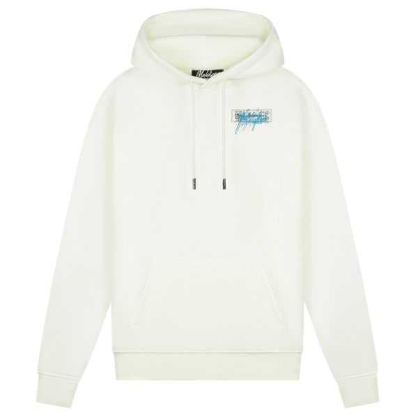 Malelions Oversized Ticket Hoodie Off White
