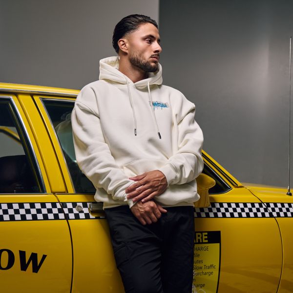 Malelions Oversized Ticket Hoodie Off White
