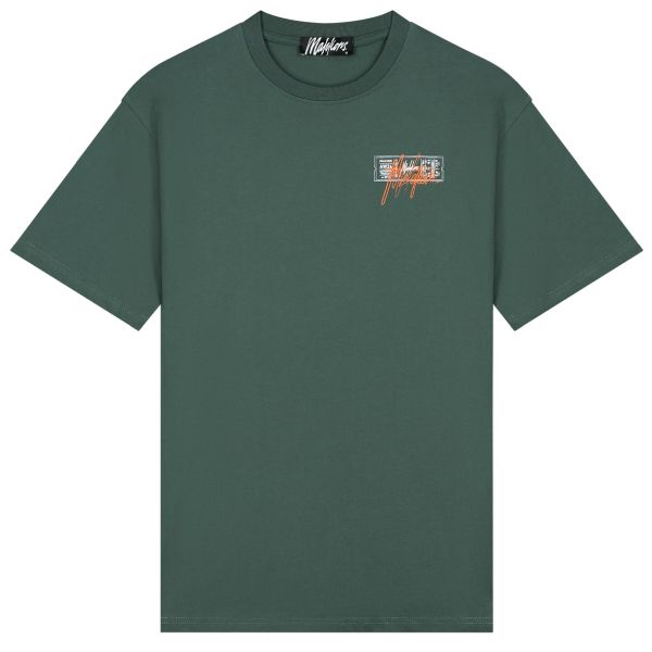 Malelions Oversized Ticket T-shirt Donker Groen