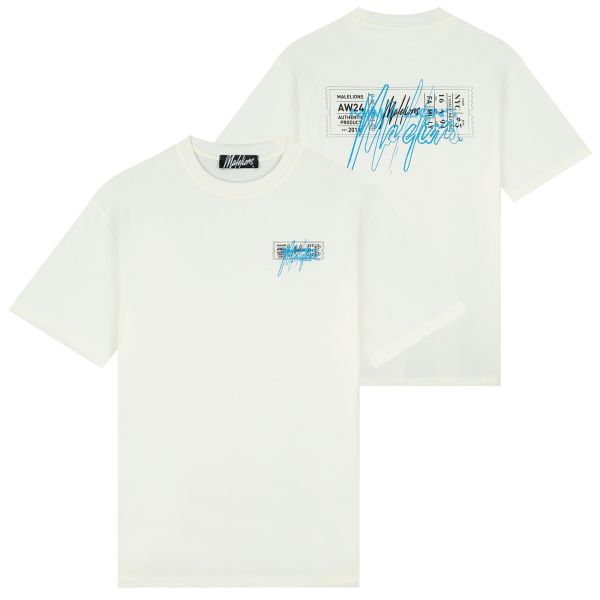 Malelions Oversized Ticket T-shirt Off White