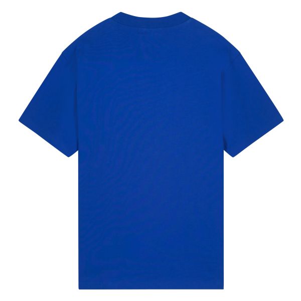 Malelions Oversized Worldwide T-shirt Blauw