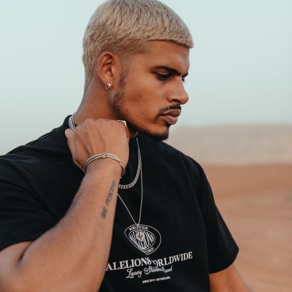 Malelions Oversized Worldwide T-shirt Zwart