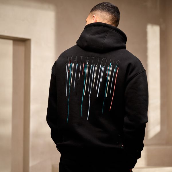 Malelions Painter Hoodie Zwart