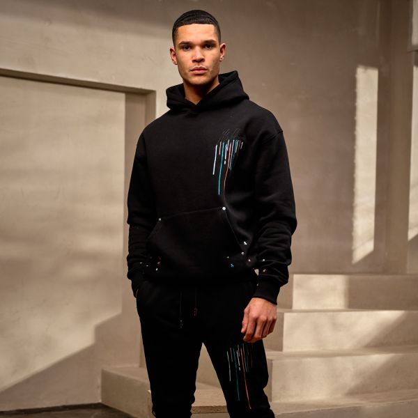 Malelions Painter Hoodie Zwart