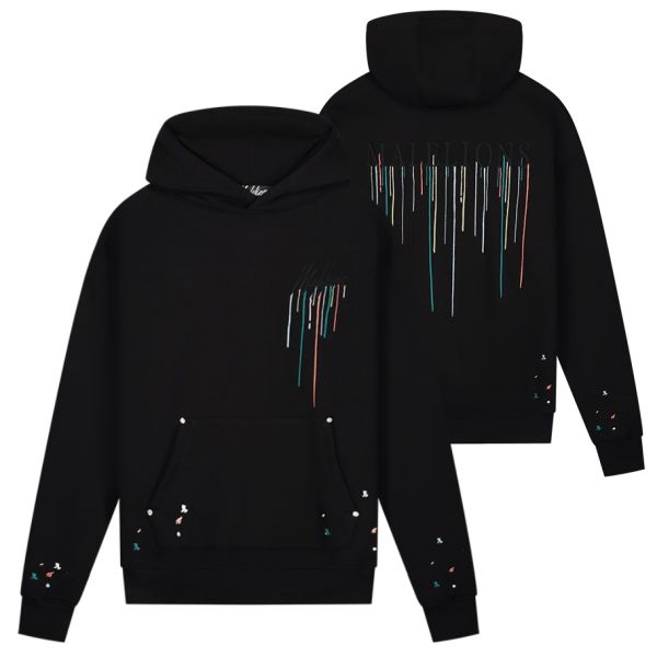 Malelions Painter Hoodie Zwart