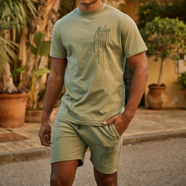 Malelions Painter Korte Broek Licht Groen