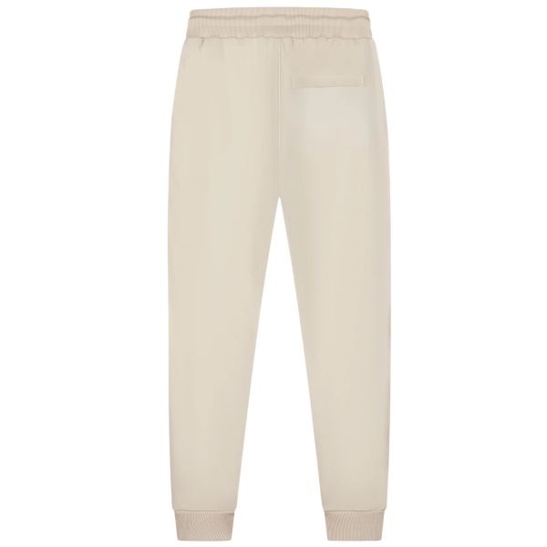 Malelions Striped Signature Trainingsbroek Beige