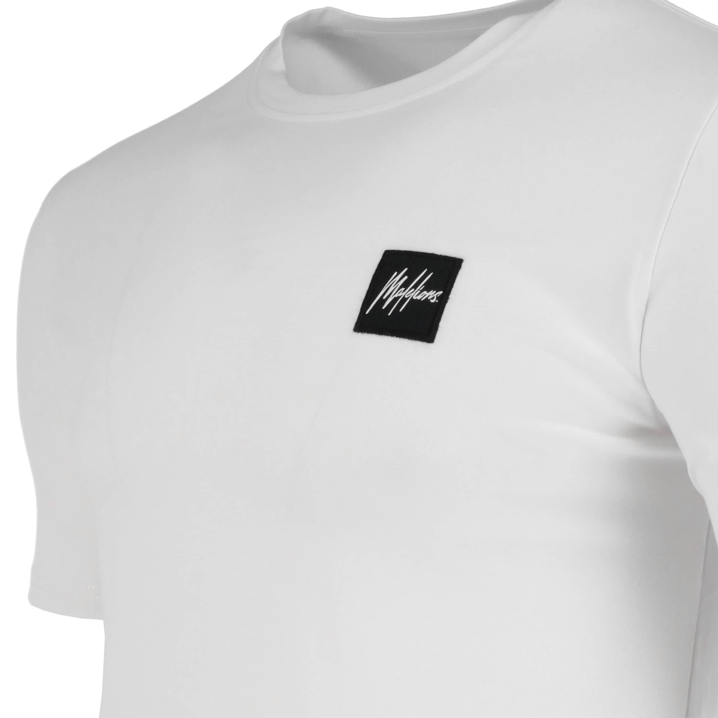 Malelions Patch T-shirt Wit