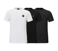 Malelions Patch 3-Pack T-shirt Zwart/Wit/Navy