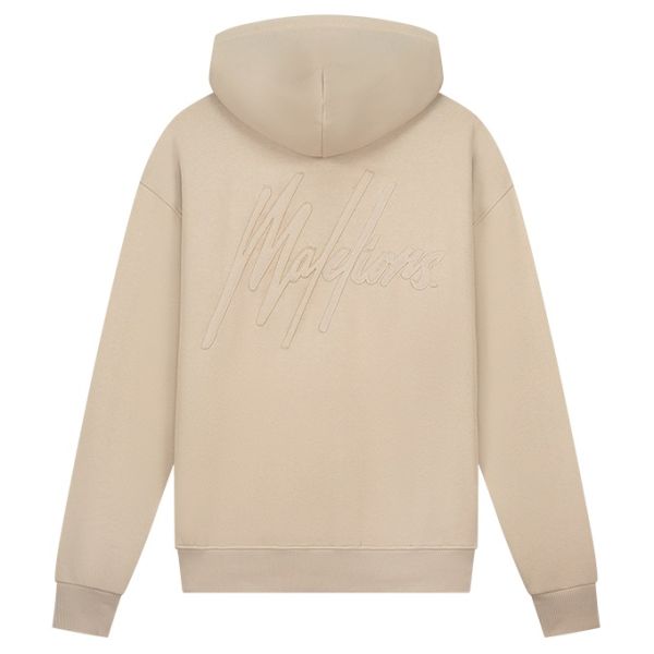 Malelions Patchwork Hoodie Beige