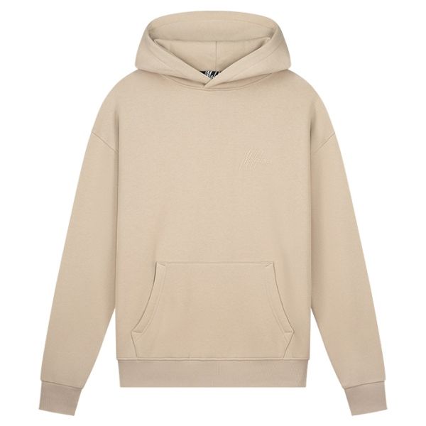 Malelions Patchwork Hoodie Beige