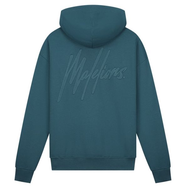 Malelions Patchwork Hoodie Blauw