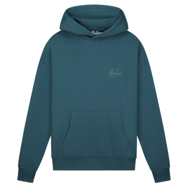 Malelions Patchwork Hoodie Blauw