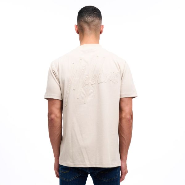 Malelions Patchwork T-shirt Beige