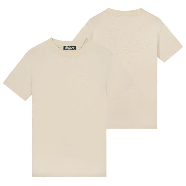 Malelions Patchwork T-shirt Beige