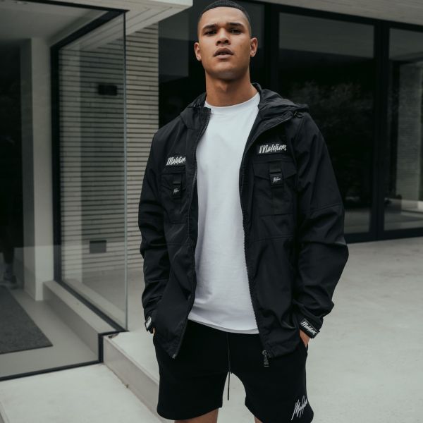 Malelions Pocket Cargo Jas Zwart
